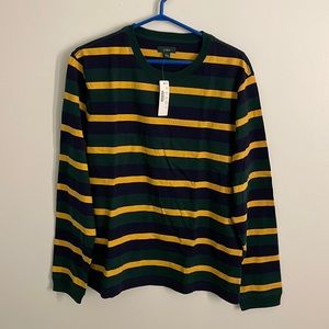 J Crew Men’s Striped Long-Sleeve, Size M, Never Worn